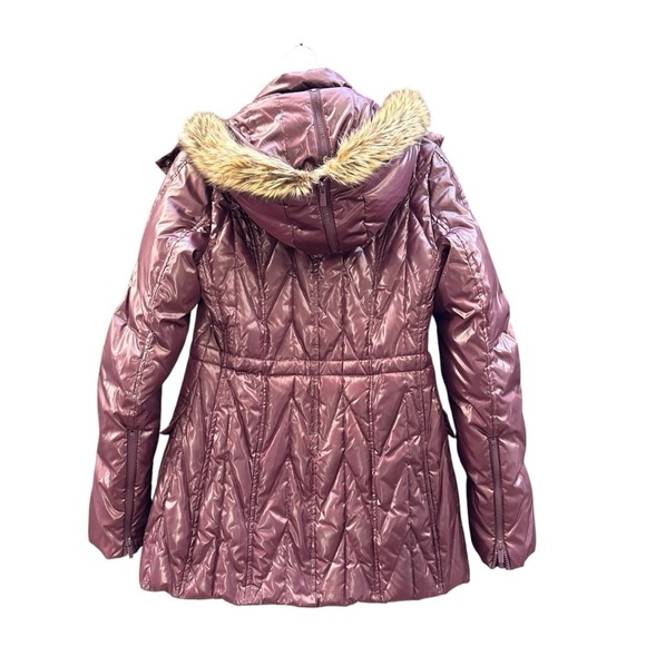 Bcbgmaxazria midi glossy jacket coat - Picture 4 of 11